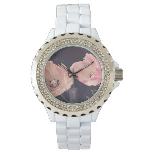 Montre Tulipes Mignonnes en Fleurs - Personnalisé