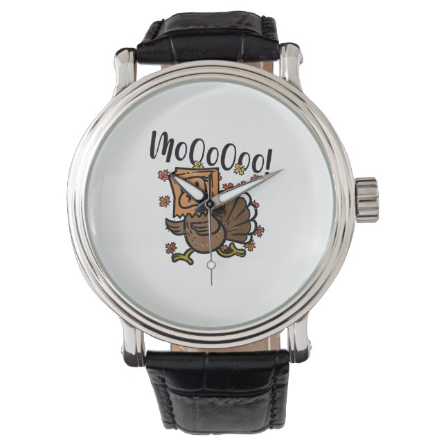 Montre Turquie Moo Je suis une vache Fake Cow Fake Thanks (devant)