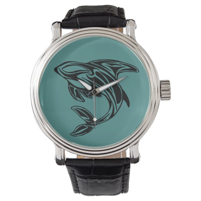 Montre Turquoise Orca Whale Watch (devant)