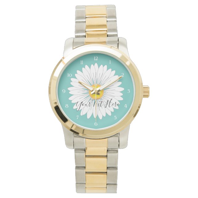 Montre Turquoise Plutôt Petite Maisy Unisex Surdimensionn (devant)