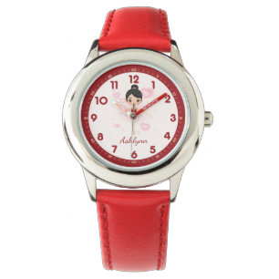 Montre Tutu rouge personnalisé Ballerina Dancer Cadeau