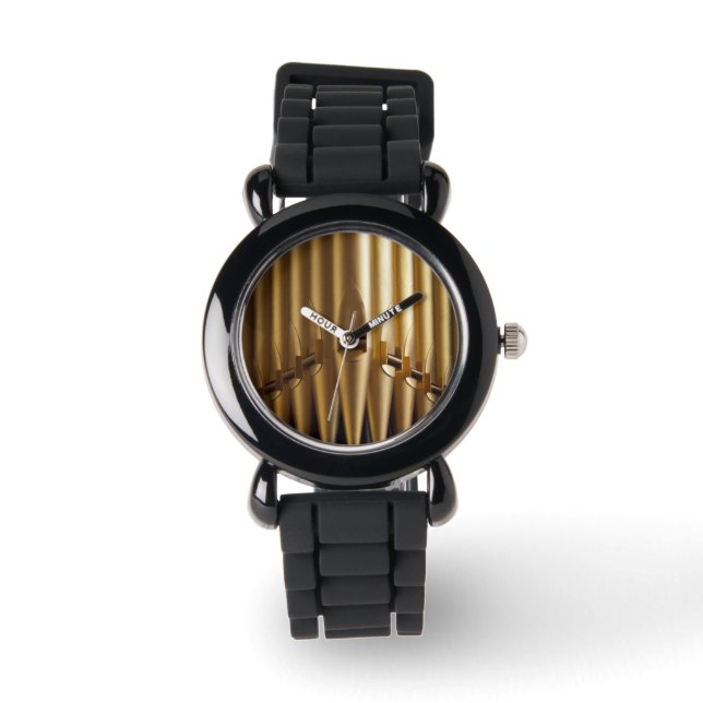 Montre Tuyaux d'organe d'or (Recto)