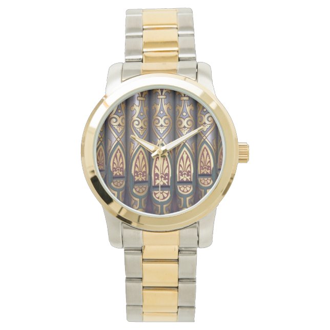Montre Tuyaux d'organes peints (devant)