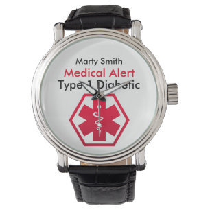 Montre Type 1 vigilant Médicale ou 2 de diabète