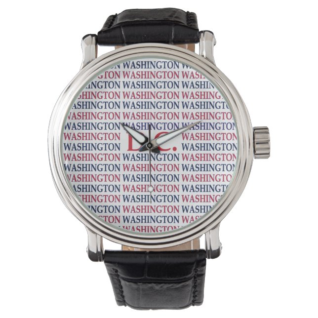 Montre Typographie de Washington DC (devant)