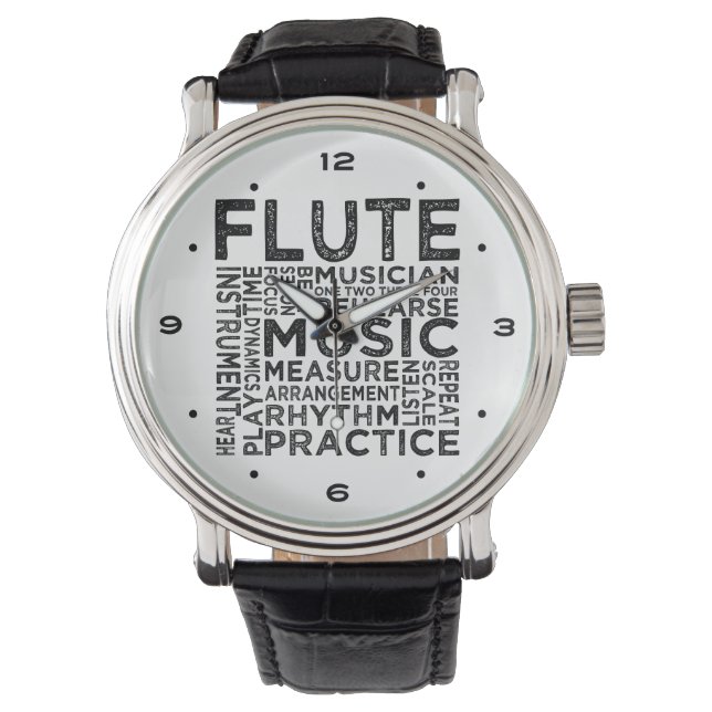 Montre Typographie des flux (devant)