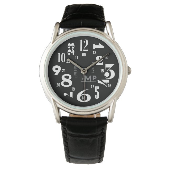 Montre Typographie (i) (devant)