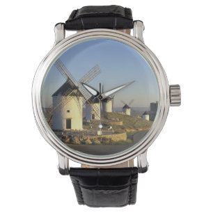 Montre UE, Espagne, La Mancha, Consuegra. Moulins à vent 
