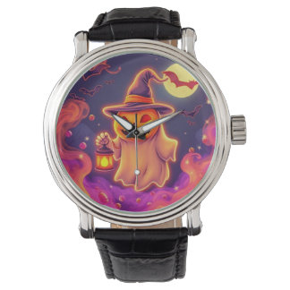 Montre Ultimate Spooky Pumpkin Ghost Art