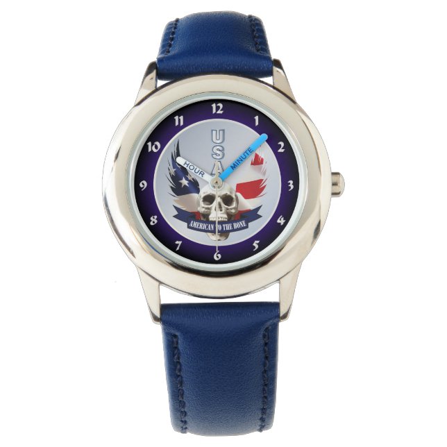 Montre Un Américain au crâne os (devant)