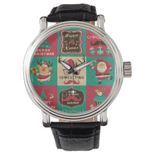 Montre Un Collage De Mustache De Noël Très Manly