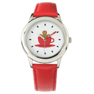 Montre Un Homme En Pain D'Épice Se Détendre En Coupe Roug