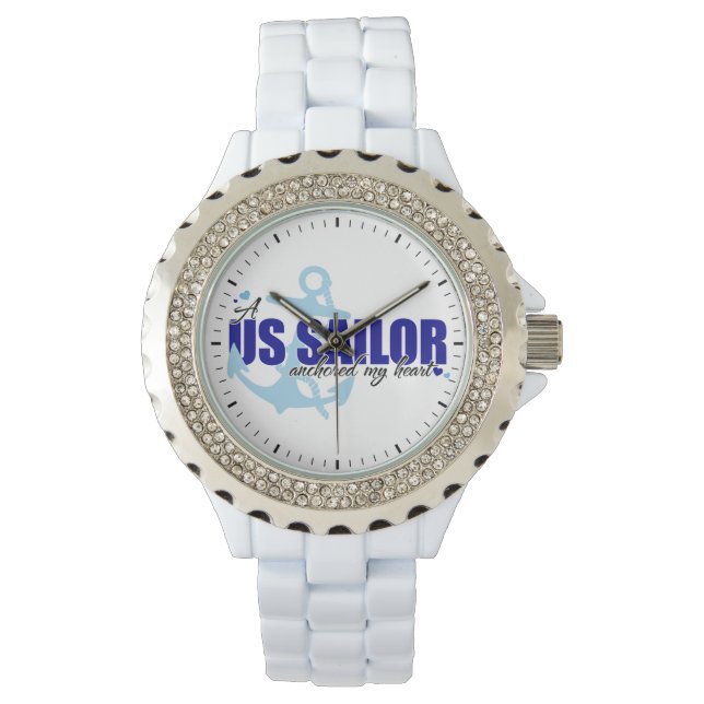 Montre Un marin ancré dans mon coeur (devant)