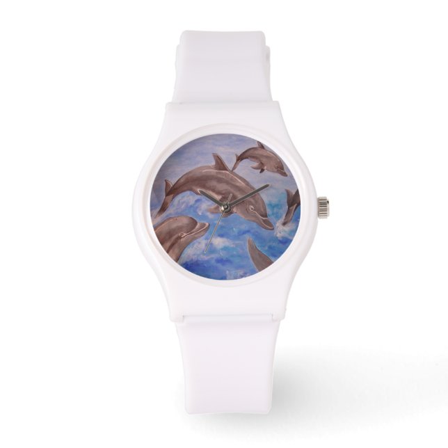 Montre Un morceau de dauphins de saut (Recto)
