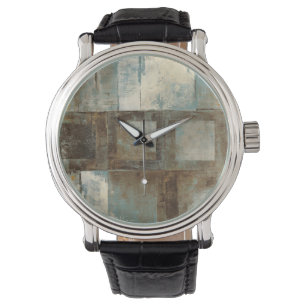 Montre Un résumé dans le bleu et le brun