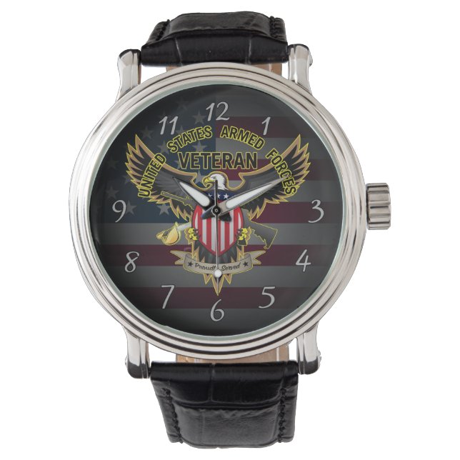 Montre Un Vétéran Des Forces Armées Américaines, Fièremen (devant)