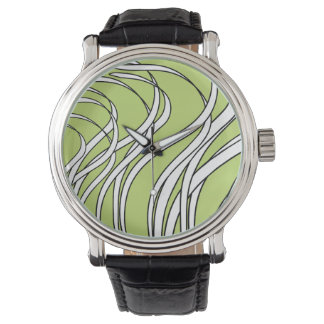 Montre Underwater  Wave lime green