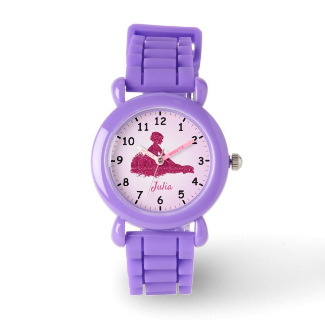 Montre Une Ballerine rayonnante et brillante Personnalise (Recto)