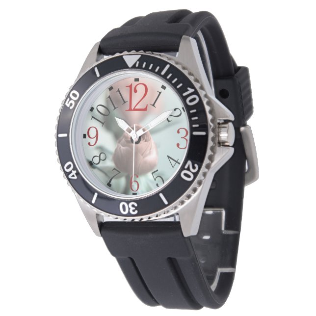 Montre Une rose rose rose pour votre amour... (Incliné)