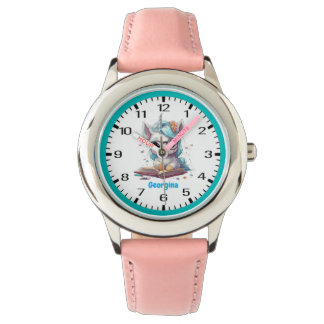 Montre Unicorne à Turquoise-Haired Studious Lire un livre