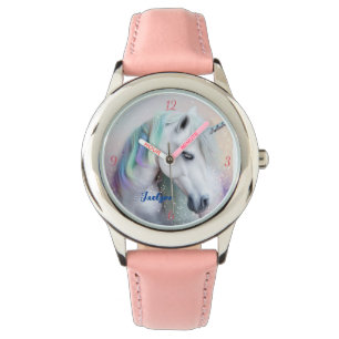 Montre Unicorne arc-en-ciel magnifique