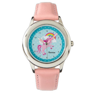 Montre Unicorne * Choisissez votre couleur arrière - plan