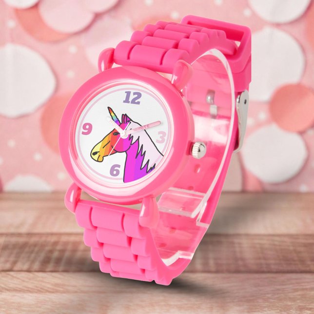 Montre Unicorne colorée Rainbow Girly (Créateur téléchargé)