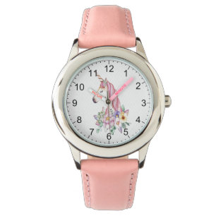 Montre "Unicorne d'aquarelle pour enfant"
