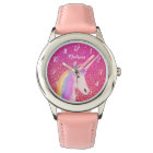 Unicorne personnalisée Parties scintillant rose ét