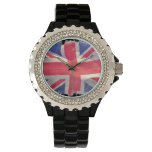 Montre Union Jack patriotique, drapeau de l'Union britann
