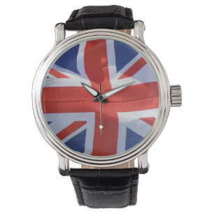 Montre Union Jack patriotique, drapeau de l'Union britann