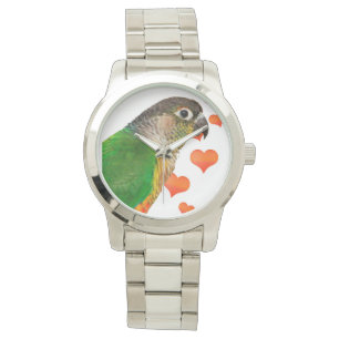 Montre unisexe de contrôle de bracelet vert de