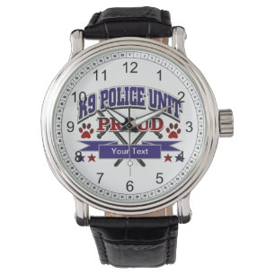 Montre Unité K9 personnalisée Fière