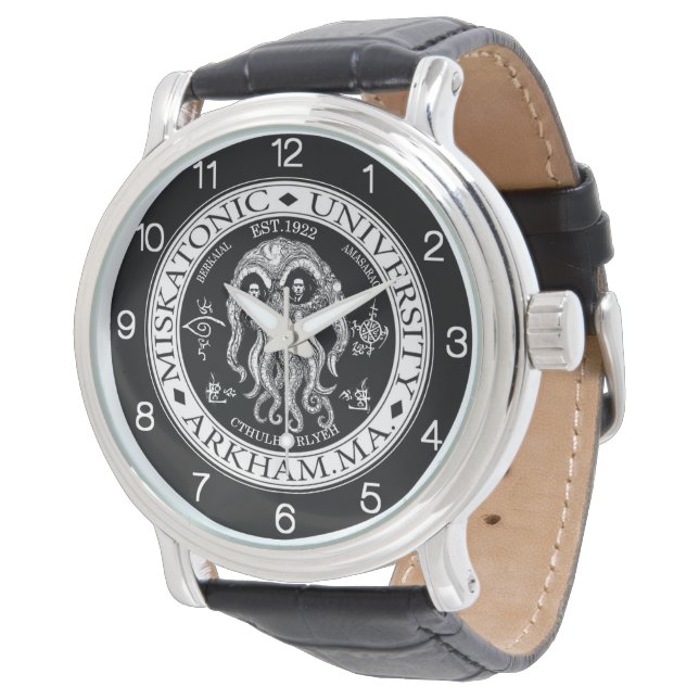 Montre Université Miskatonique CTHULHU HP LOVECRAFT (Incliné)