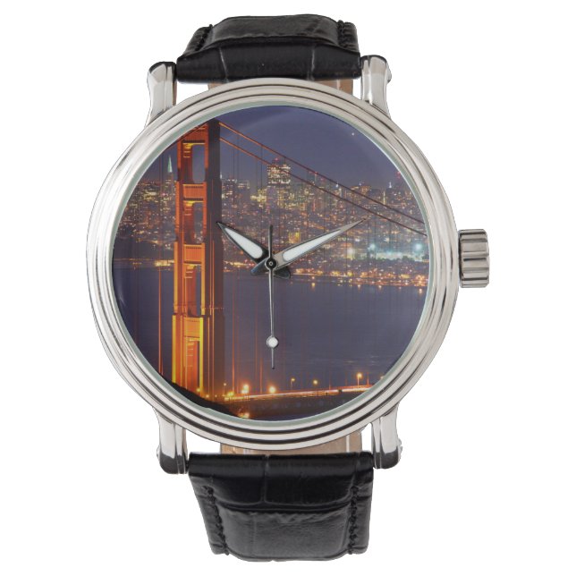 Montre USA, Californie. Pont Golden Gate La Nuit (devant)