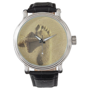 Montre USA, Hawaii, Maui, Makena Beach, Empreinte et
