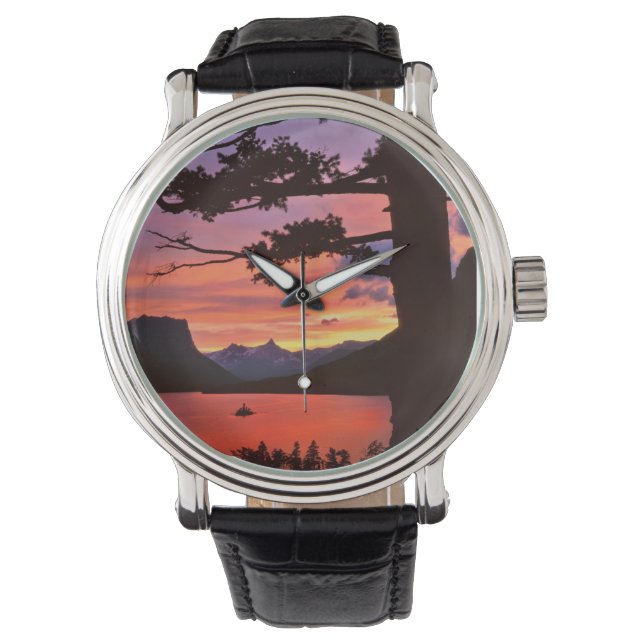 Montre USA, Montana, Glacier National Park. Landscape (devant)