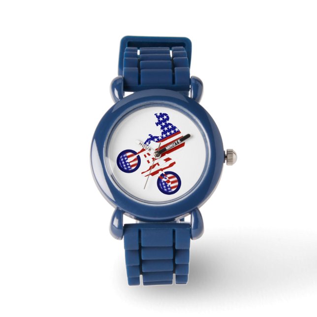 Montre USA Patriotic Biking BMX (Recto)