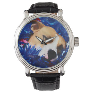 Montre USA Patriotique Chien American Pit Bull Terrier