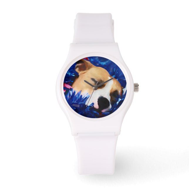 Montre USA Patriotique Chien American Pit Bull Terrier (Recto)