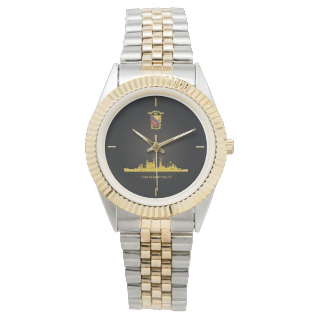 MONTRE USS ALBANY CG-10 WRIST WATCH (devant)