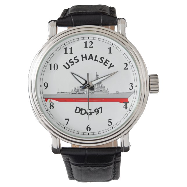 MONTRE USS HALSEY - DDG-97 - ARLEIGH BURKE WATCH (devant)