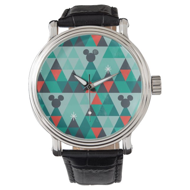 Montre Vacances pour tous | Motif de Noël rétro (devant)