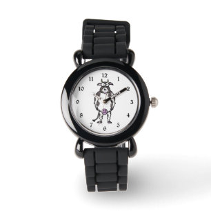 Montre Vache à bande dessinée