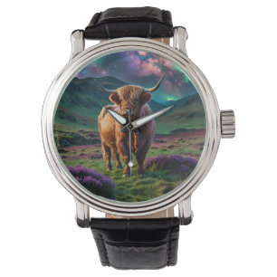 Montre Vache Highland Under The Stars