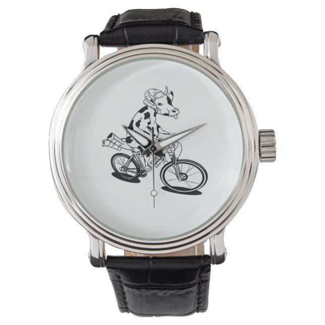 Montre Vache lumières de Noël laid Design de Noël drôle (devant)