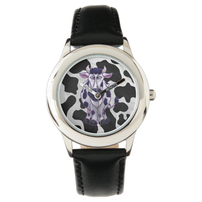 Montre Vache Wild Me Noir et Blanc (devant)