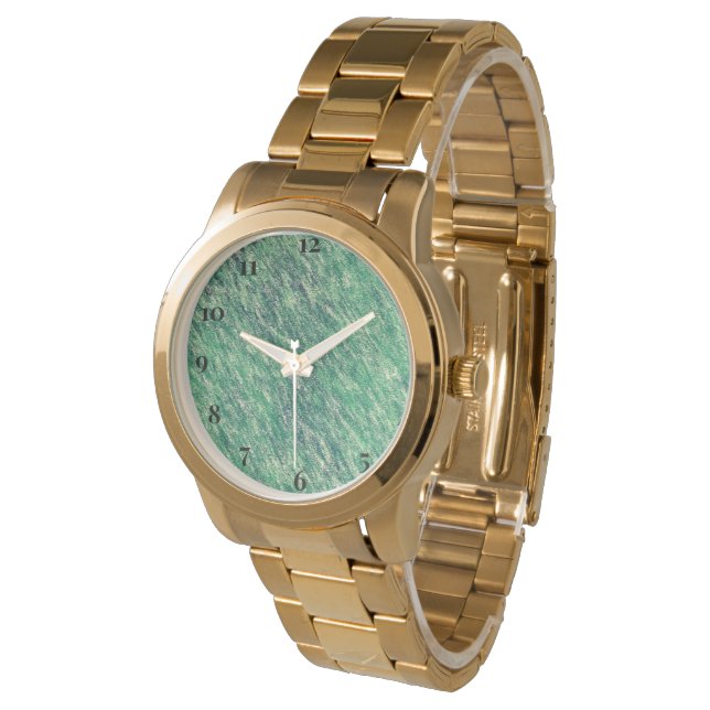 Montre Vagues vertes (Incliné)