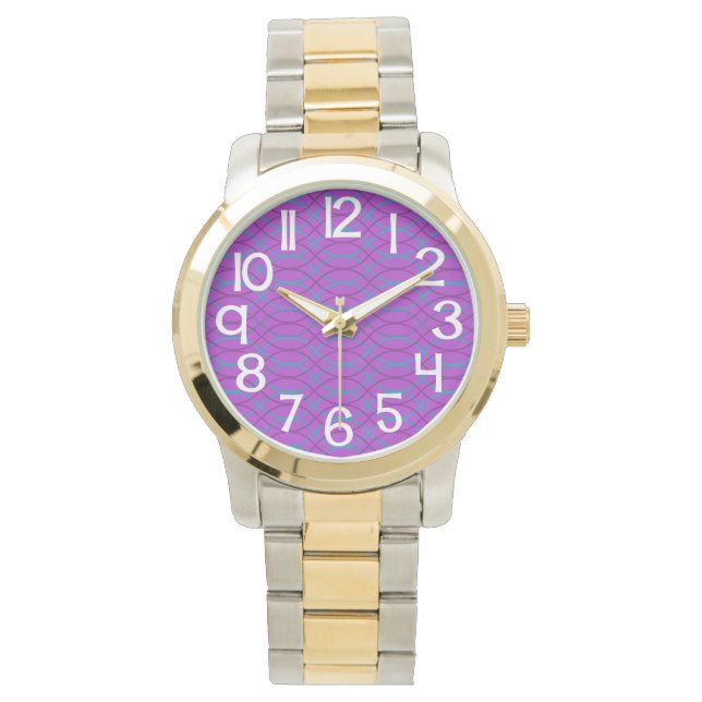 Montre Vagues violettes (devant)