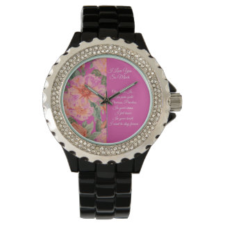 Montre Valentines Day, I Love You So Much, Love Poem Watc